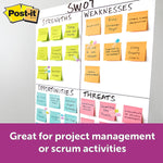 Post-it Super Sticky Notes, 3" x 3", Miami Collection, 90 Sheet/Pad, 24 Pads/Pack (MMM65424SSCYM)
