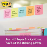 Post-it Super Sticky Notes, 3" x 3", Miami Collection, 90 Sheet/Pad, 24 Pads/Pack (MMM65424SSCYM)