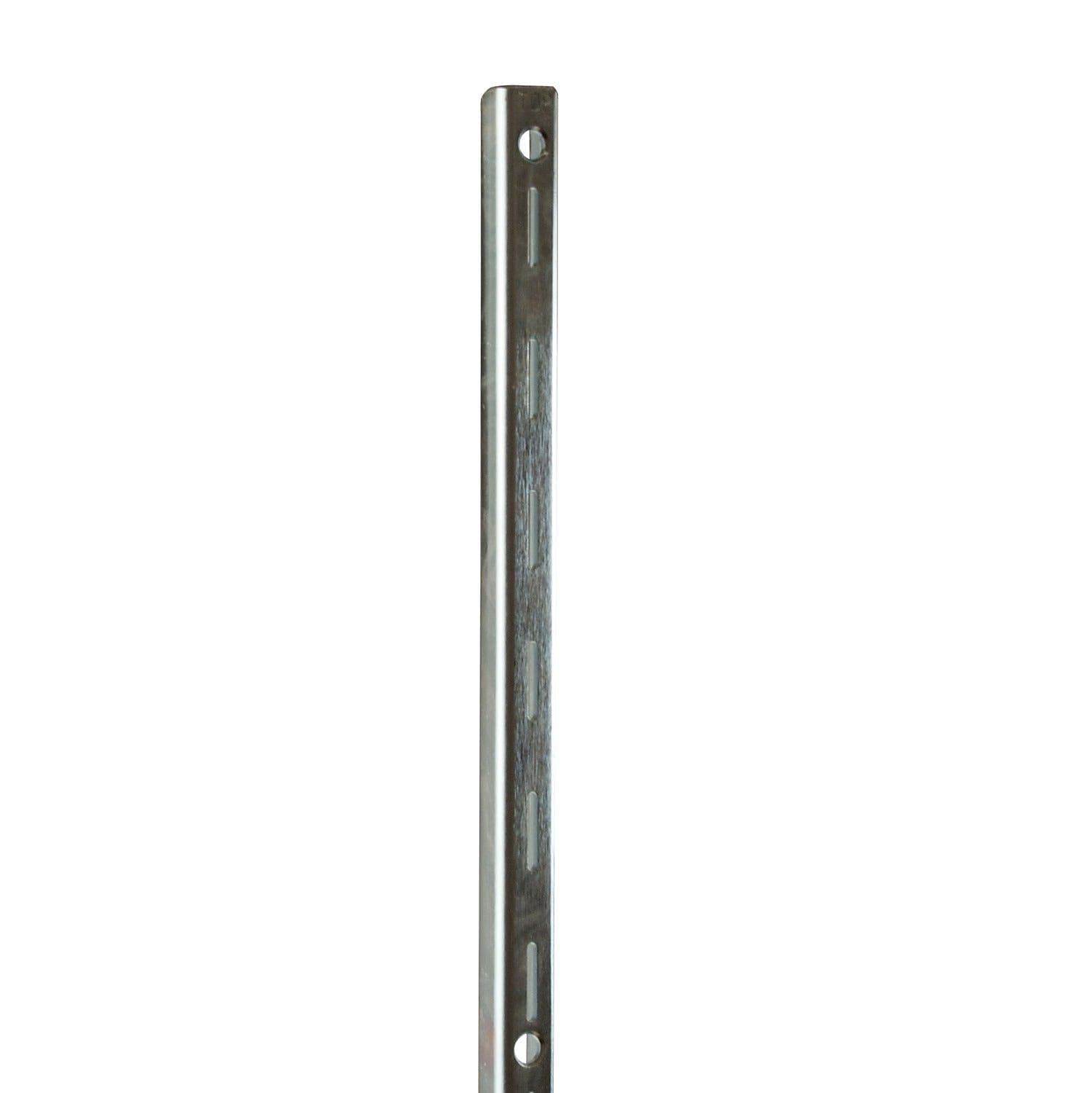 Nahanco 72" Extra Heavy Duty Slotted Standards, Satin Zinc, 10/Pack (SS3072)
