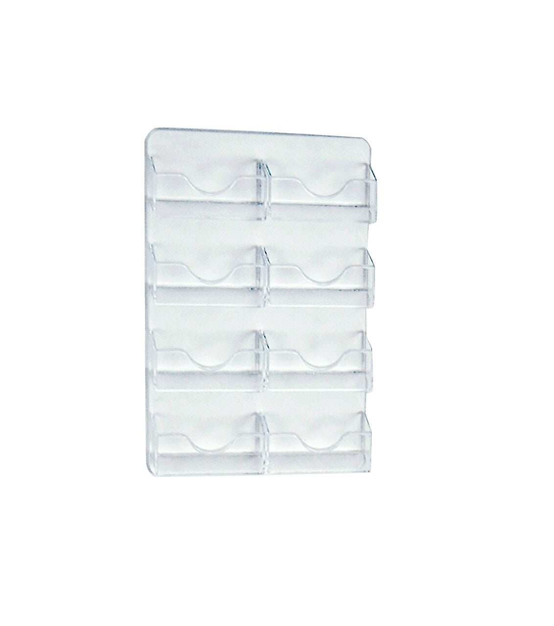Azar Card Holder, 8" x 11.875", Vertical, Wall Mounted, Clear, Acrylic, 2/Box (252080)