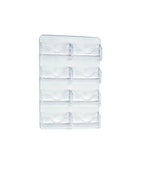 Azar Card Holder, 8" x 11.875", Vertical, Wall Mounted, Clear, Acrylic, 2/Box (252080)
