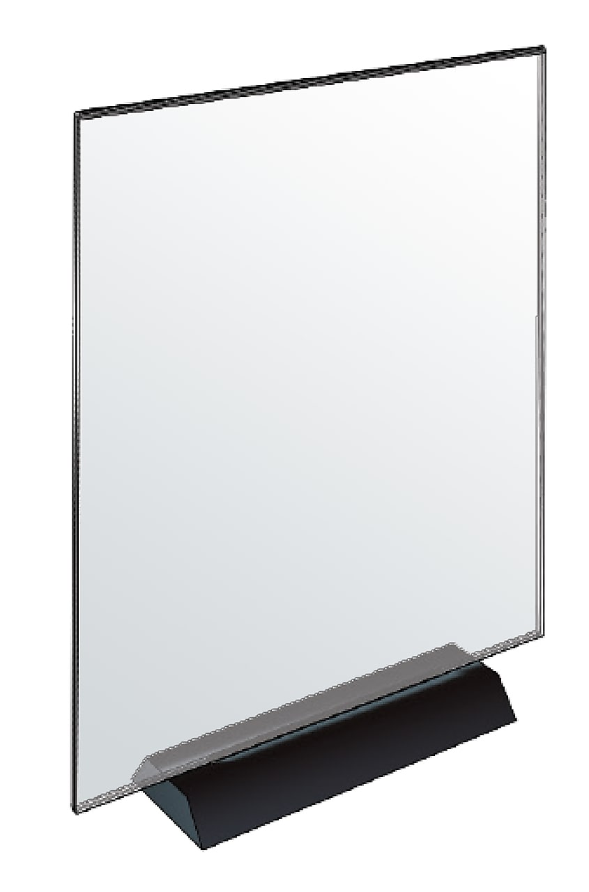 Azar Sign Holder, 8.5" x 11", Vertical, Table Top, Clear, Acrylic, 2/Box (108802)