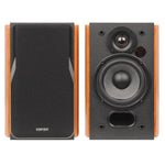 Edifier R1380DB 42W Continuous-Power Amplified Bluetooth Professional Bookshelf Speakers with Remote, 2-Count, Brown