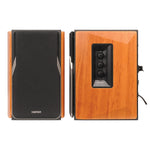 Edifier R1380DB 42W Continuous-Power Amplified Bluetooth Professional Bookshelf Speakers with Remote, 2-Count, Brown