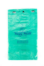 Poopy Pouch .75 Gallon Plastic Pet Waste Header Bags, Green, 12 Packs/Case (PP-H-200)