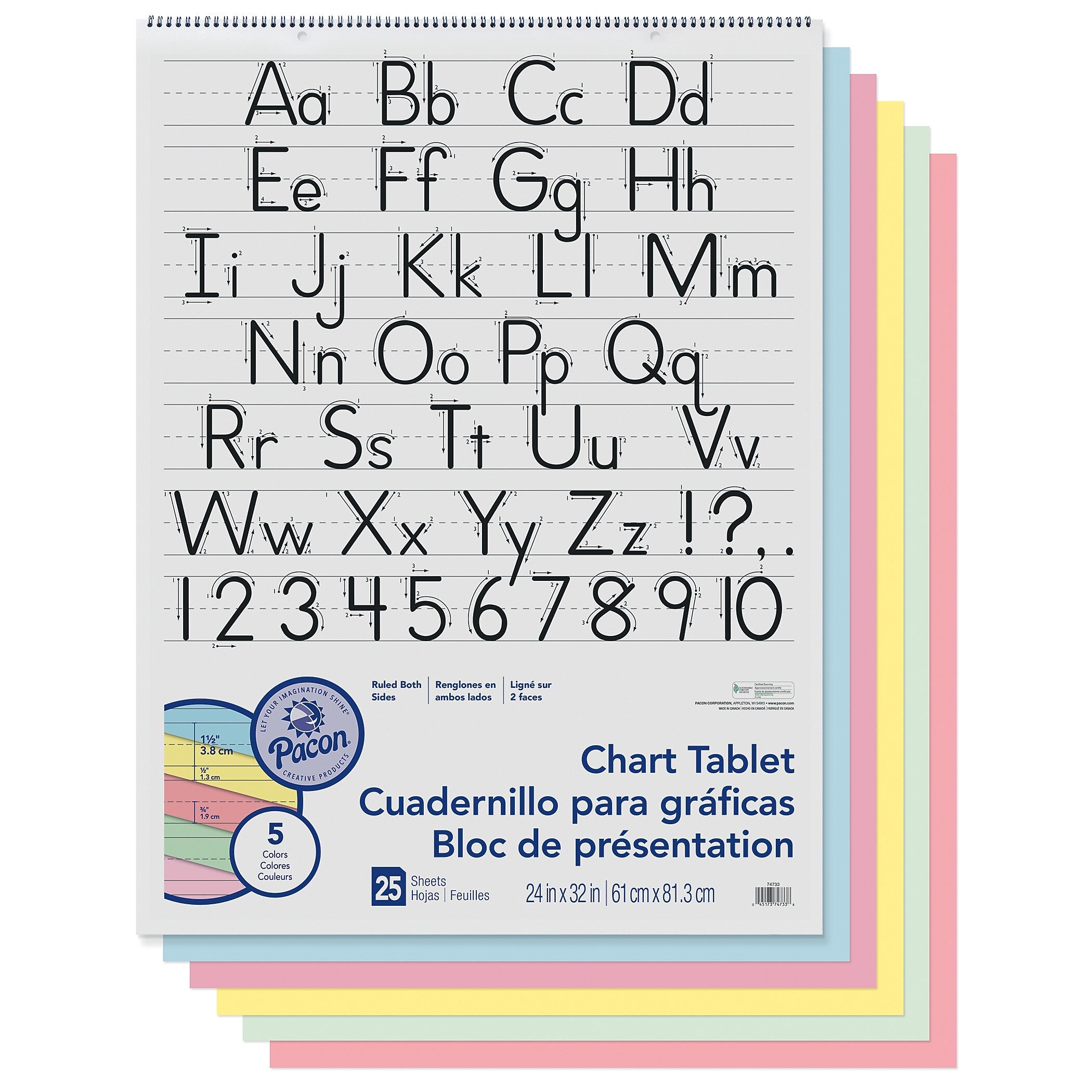 Pacon Wall Chart, 24" x 32" (PAC74733)