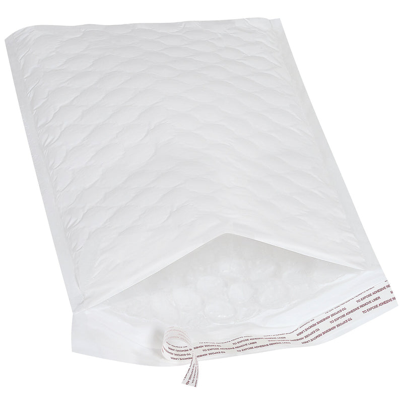 9.5" x 14.5" Self-Sealing Bubble Mailer, #4, White, 50/Carton (B922)