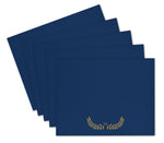 Great Papers Laurel Certificate Holders, 9.34" x 12", Blue/Gold, 5/Pack (2017046)