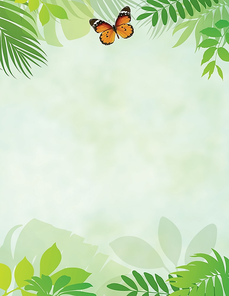 Great Papers!® Flutter Butterfly Letterhead, 8.5"H x 11"W, 80 count (2017035)