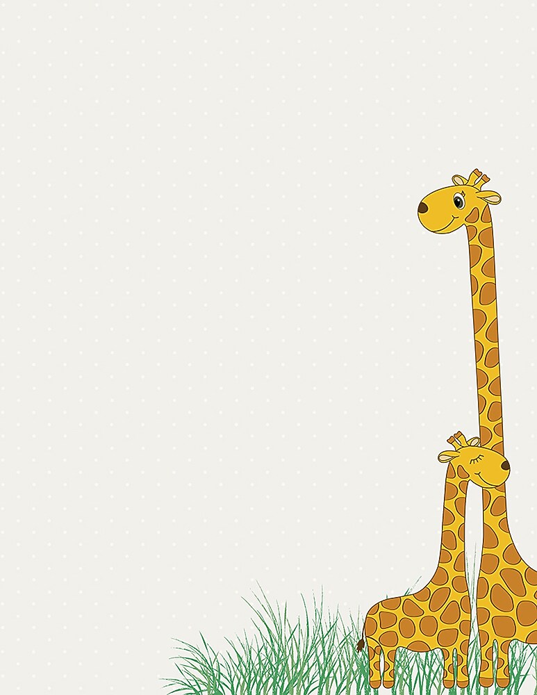 Great Papers! Baby Mama Giraffe Letterhead, 8.5"H x 11"W, 80/Count (2017032)