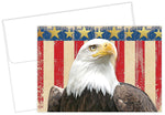 Masterpiece Studios Great Papers!® Patriotic with Gold Foil Note Card, 4.875"H x 3.35"W (folded), 20 count (2017049)
