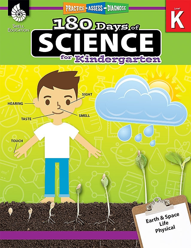 Shell Education 180 Days of Science for Kindergarten Book (51406)