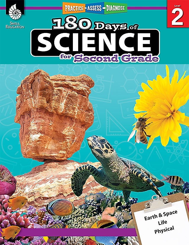 Shell Education 180 Days of Science for Second Grade Book (51408)