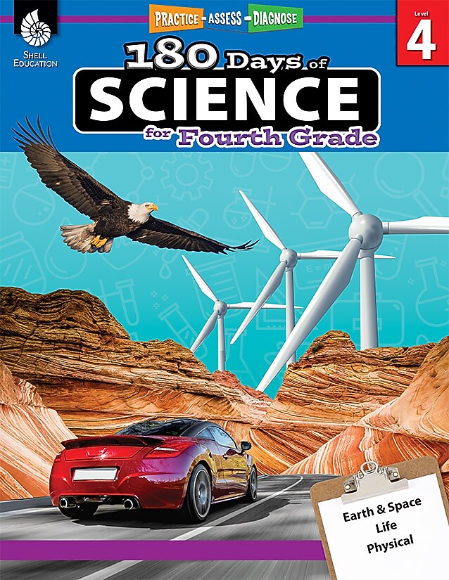 Shell Education 180 Days of Science for Fourth Grade Book (51410)