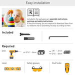 Barkan Full Motion Adjustable 7-12" Tablet Wall Mount, White (T54)