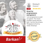 Barkan Adjustable Dual Arms, Up to 32" Monitor, Black (M142T)