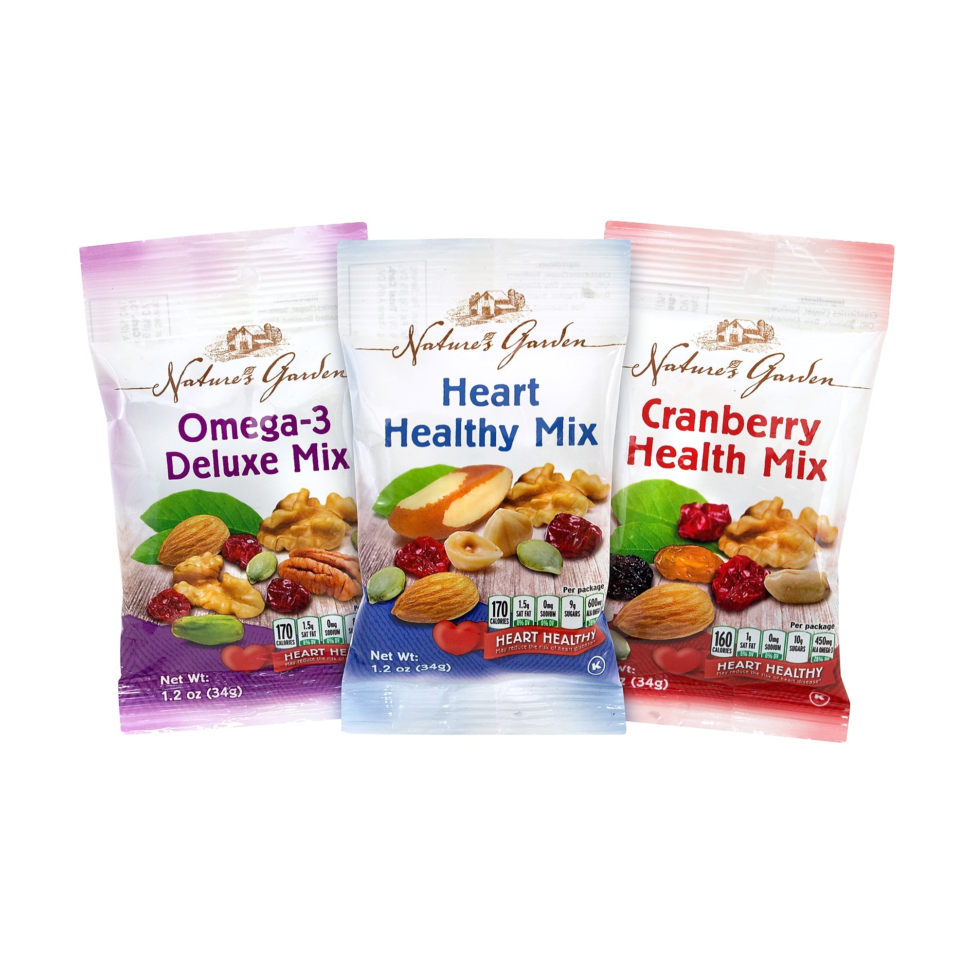 Nature's Garden Variety Snack Mix, 1.2 oz., 50 Bags/Pack (294-00009)