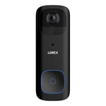 Lorex Wi-Fi 2K Wired/Wireless Smart Video Doorbell, Black (B463AJDB-E)