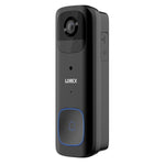Lorex Wi-Fi 2K Wired/Wireless Smart Video Doorbell, Black (B463AJDB-E)