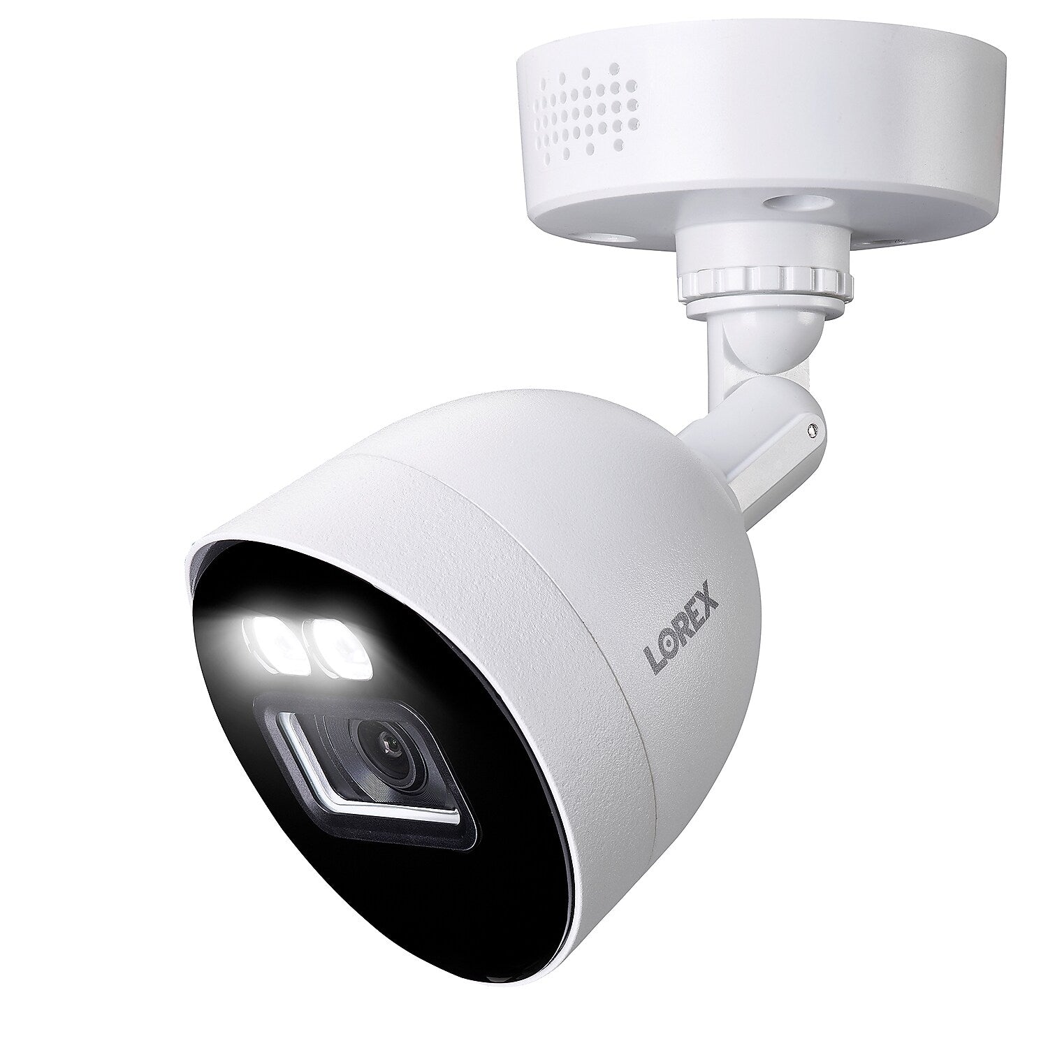 Lorex Fusion 4K 8.0-MP 12-Camera-Capable 2-TB DVR System with 4 Wired Smart Deterrence Cameras, White (D881A82B-8DA4-E)