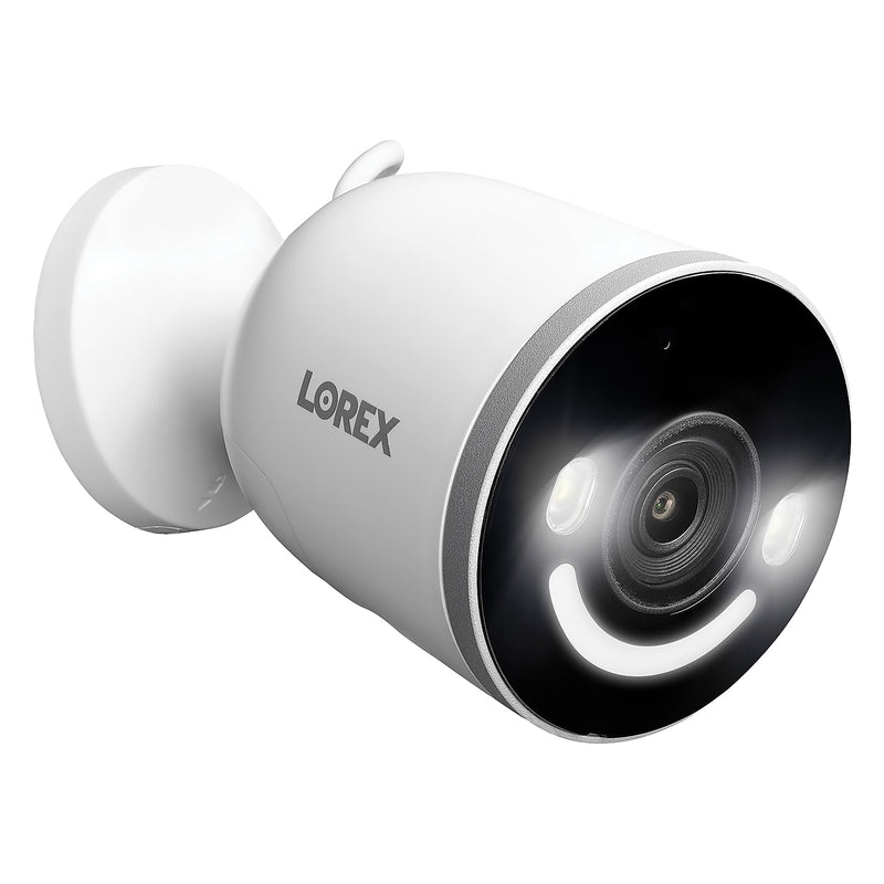 Lorex 4K Indoor/Outdoor Wi-Fi Security Camera with Smart Security Lighting, White (W881AAD-E)