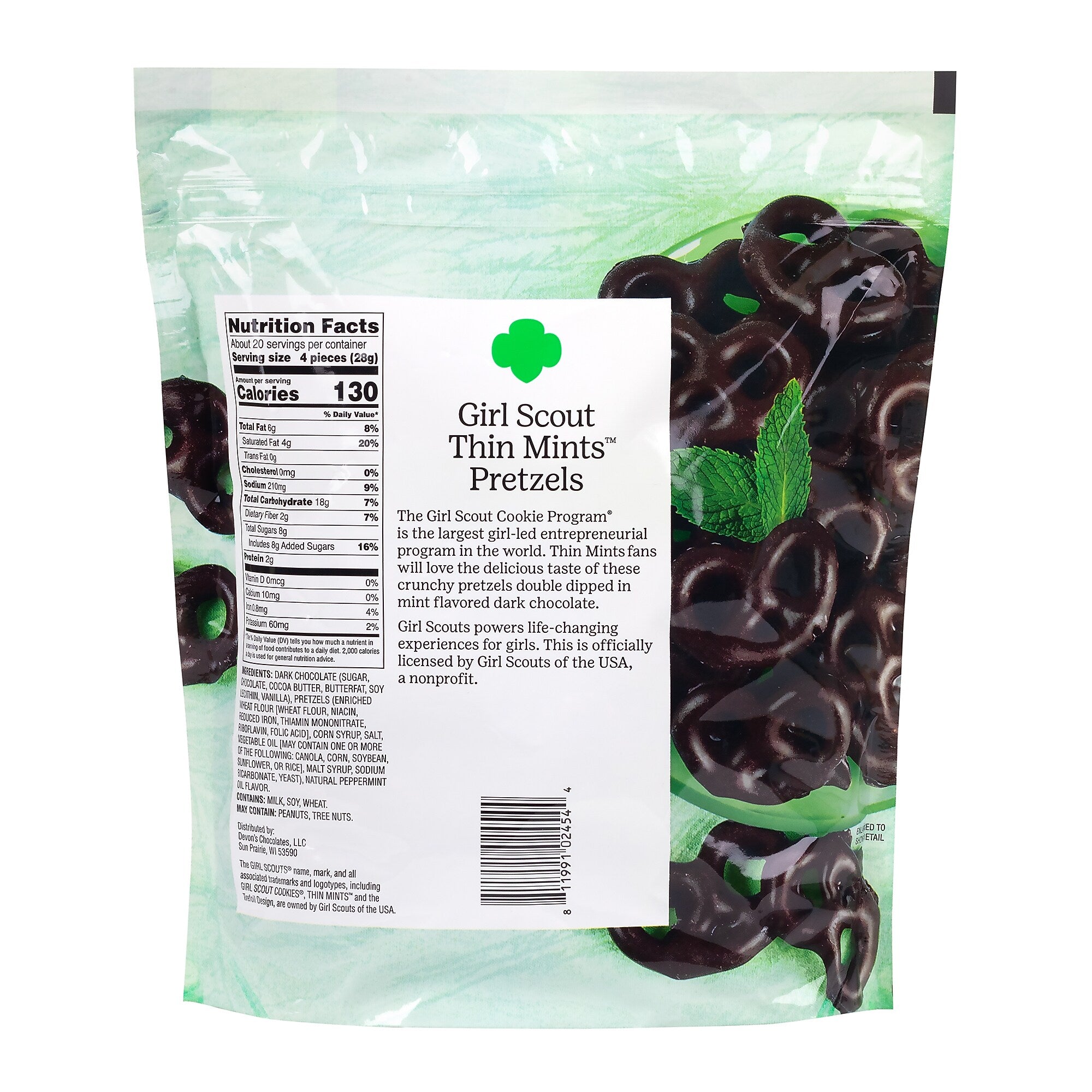 Girl Scouts Thin Mints Pretzels, 20 oz. (220-02340)