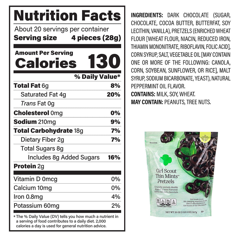 Girl Scouts Thin Mints Pretzels, 20 oz. (220-02340)
