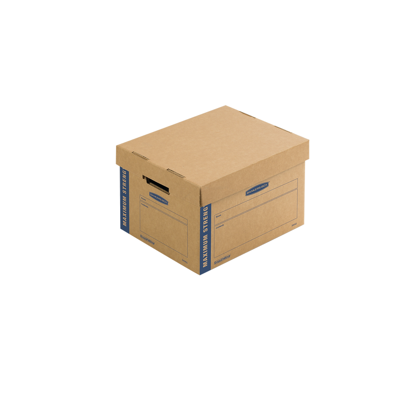 Bankers Box® SmoothMove 16.5" x 10.375" x 12.75" Moving Box, Kraft, 8/Carton (7710201)