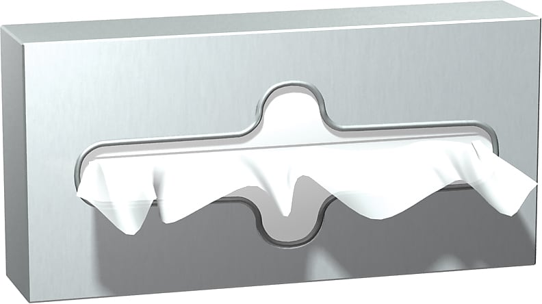 ASI Facial Tissue Dispenser, Silver (10-0258-SS)