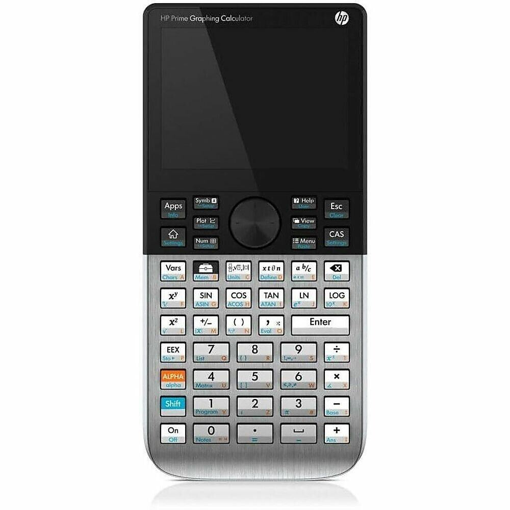 HP Prime CAS Graphing Calculator, Black/Silver (PPRIME#INT)