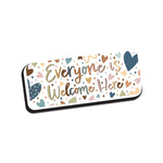 Ashley Productions Magnetic Whiteboard Eraser, Everyone is Welcome, Pack of 6 (ASH09979-6)