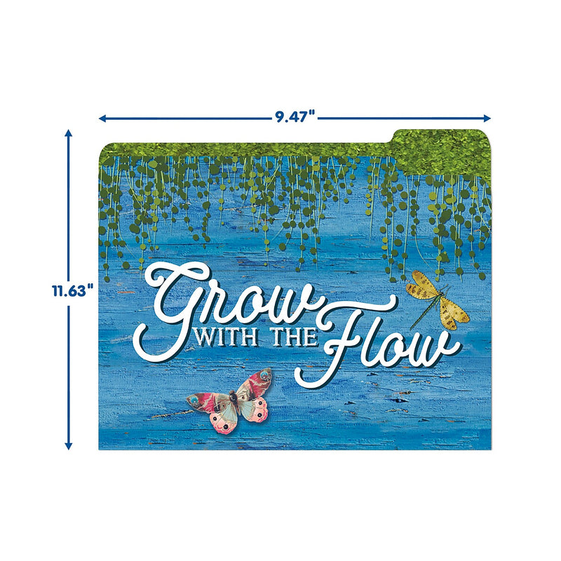 Eureka Curiosity Garden File Folders, 1-Tab, Assorted, Letter Size, 6/Bundle (EU-866450-6)