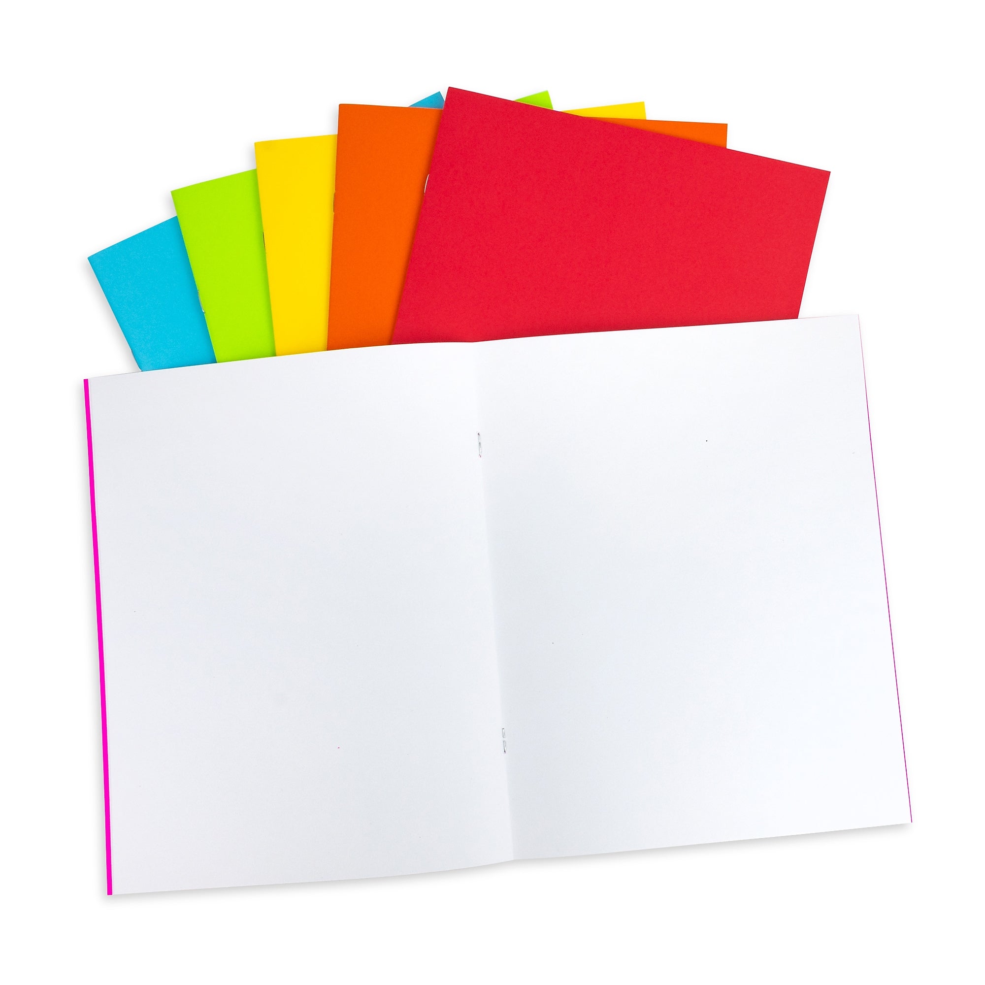 Hygloss Blank Books, 8.5" x 11", 24 Sheets, Assorted Colors, 6/Pack, 2/Bundle (HYG77735-2)