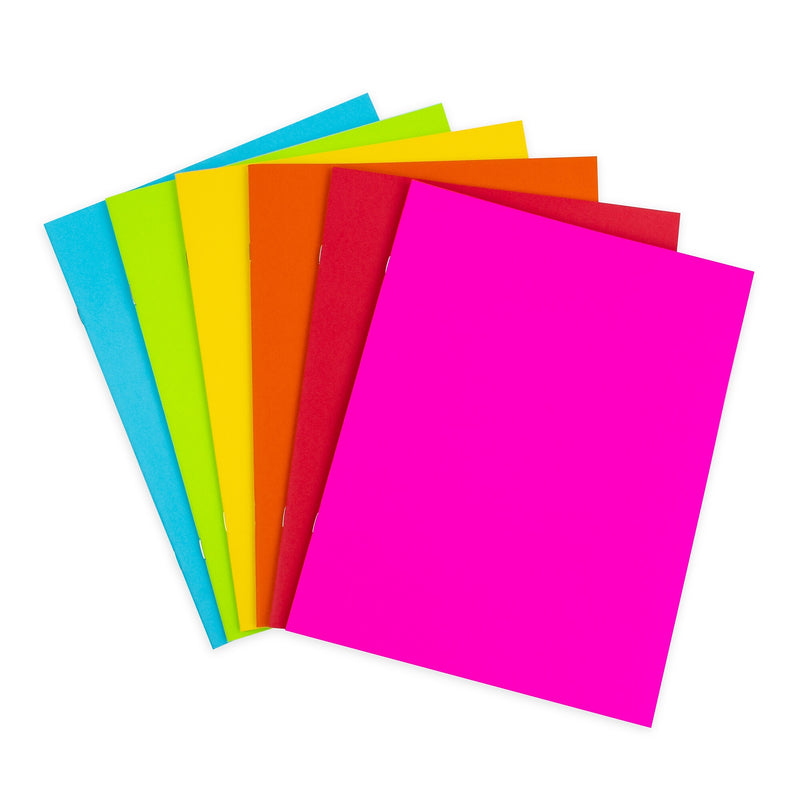 Hygloss Blank Books, 8.5" x 11", 24 Sheets, Assorted Colors, 6/Pack, 2/Bundle (HYG77735-2)
