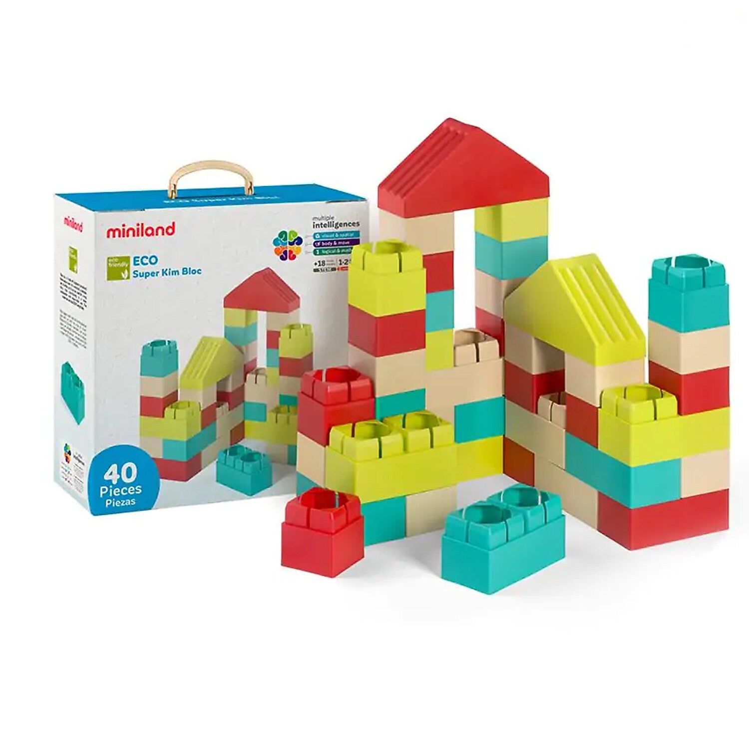 MINILAND ECO Super Kim Bloc, Assorted Colors (MLE32159)