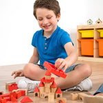 MINILAND Wooden Stacking Castle, Multicolored (MLE94050)