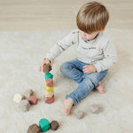 MINILAND Towering Wooden Stones, Assorted Colors (MLE94052)
