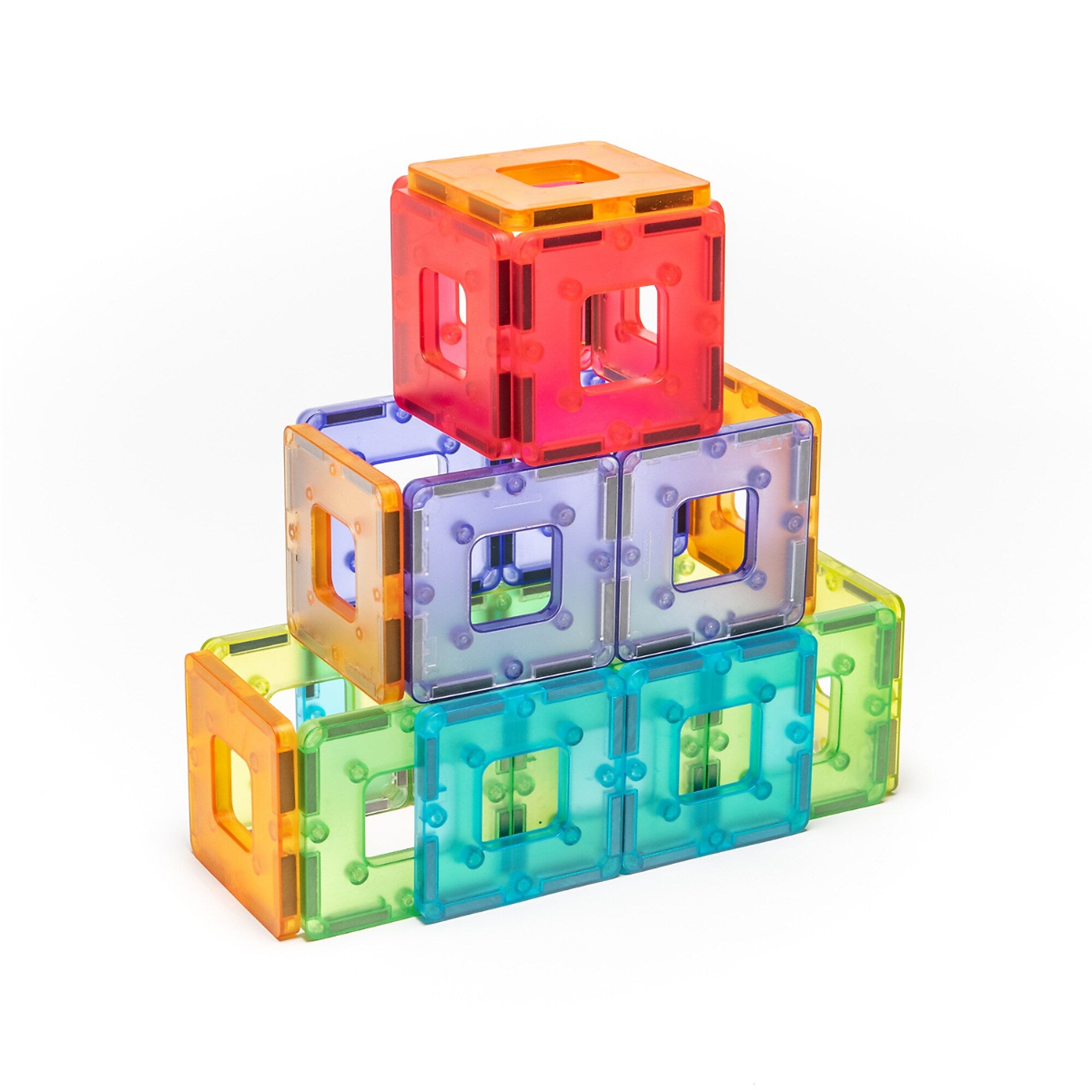 Polydron KinderMag Starter Set, Translucent, 48/Set (PY-575000T)