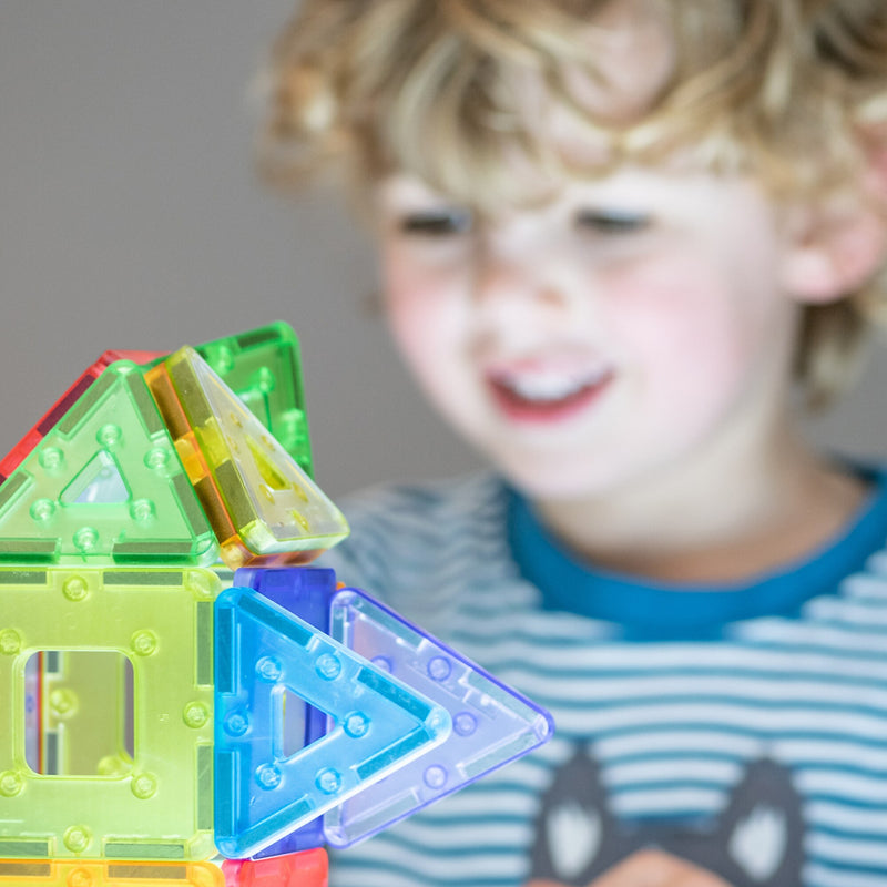 Polydron KinderMag Starter Set, Translucent, 48/Set (PY-575000T)