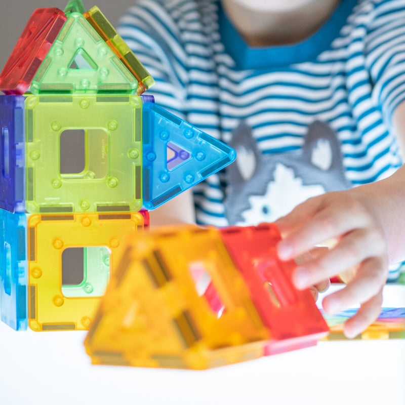 Polydron KinderMag Starter Set, Translucent, 48/Set (PY-575000T)
