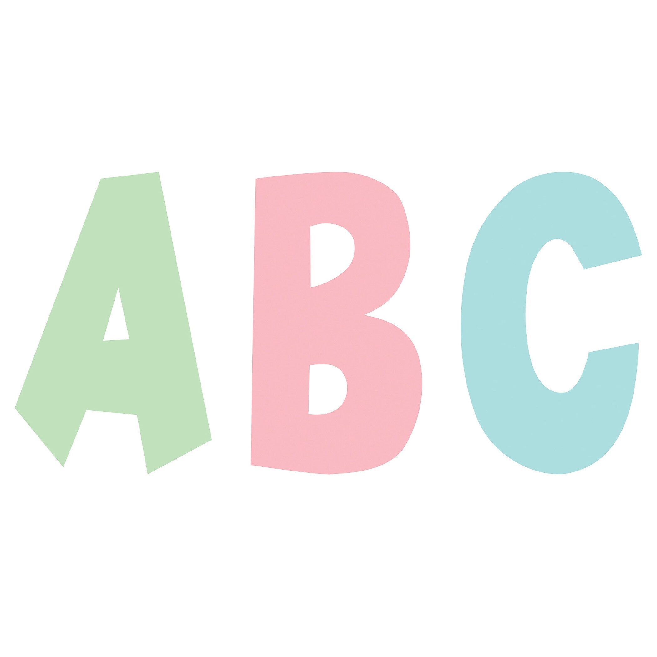Teacher Created Resources Pastel Pop 7" Letters, Multicolored, 120/Pack, 2 Packs/Bundle (TCR70105-2)