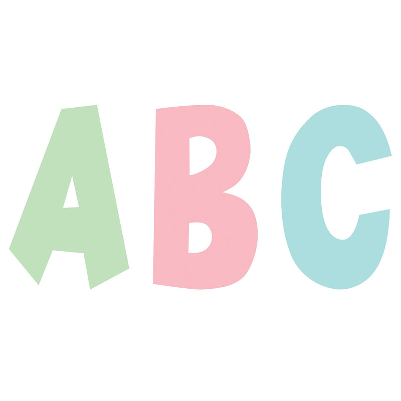Teacher Created Resources Pastel Pop 7" Letters, Multicolored, 120/Pack, 2 Packs/Bundle (TCR70105-2)