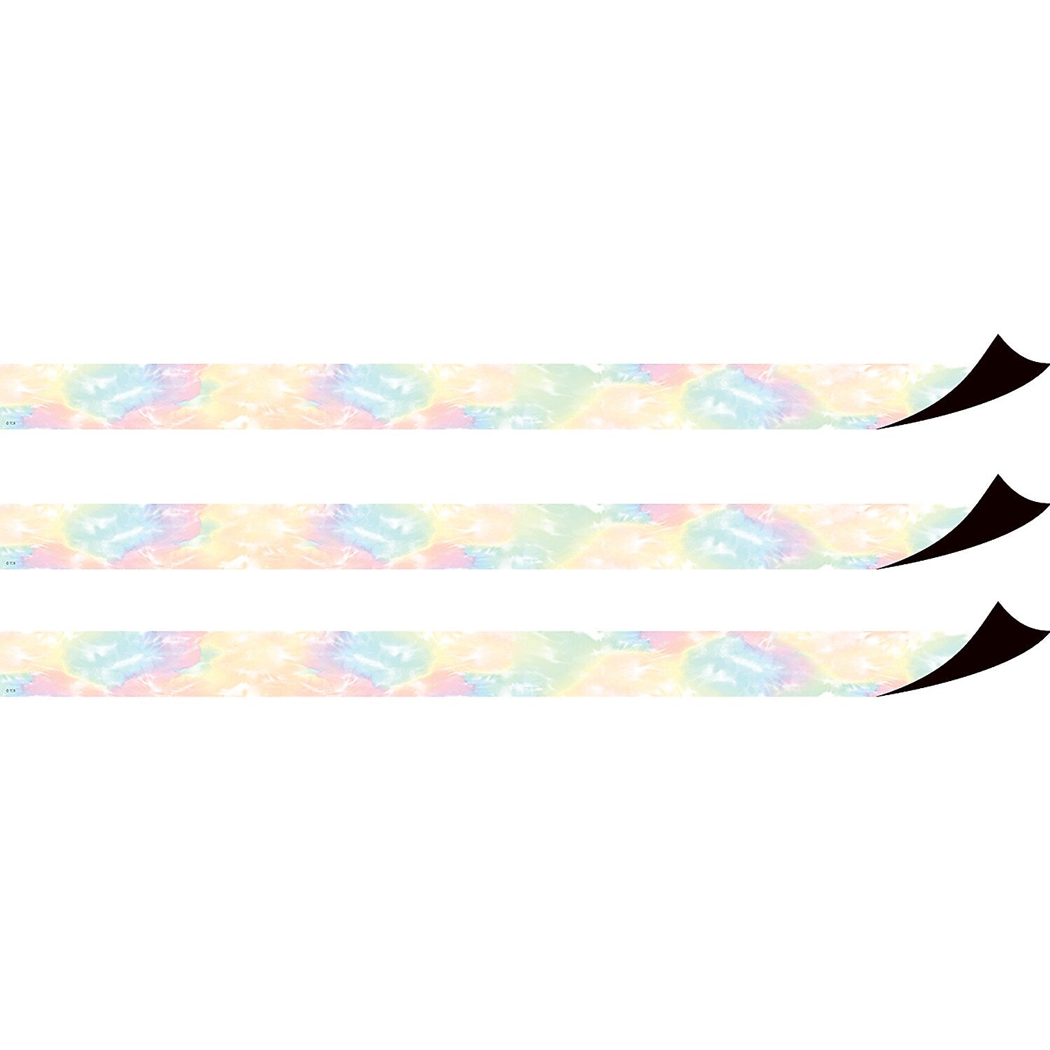 Teacher Created Resources Pastel Pop Tie-Dye Magnetic Border, 1.5" x 2', 12/Pack, 3 Packs/Bundle (TCR77575-3)