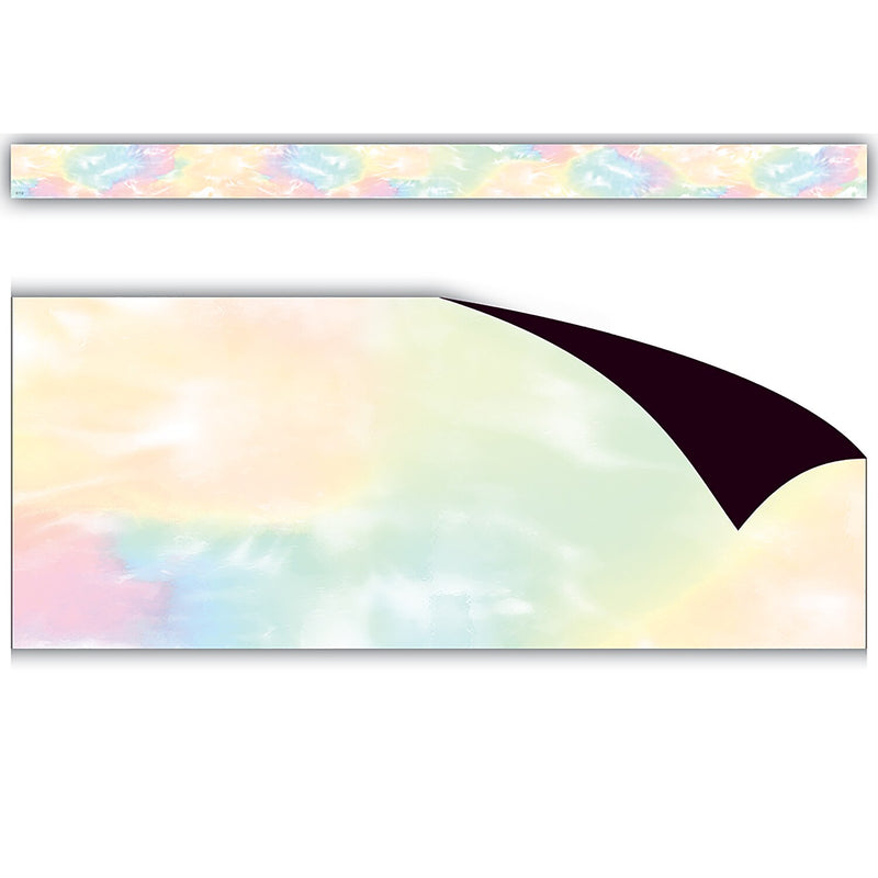 Teacher Created Resources Pastel Pop Tie-Dye Magnetic Border, 1.5" x 2', 12/Pack, 3 Packs/Bundle (TCR77575-3)