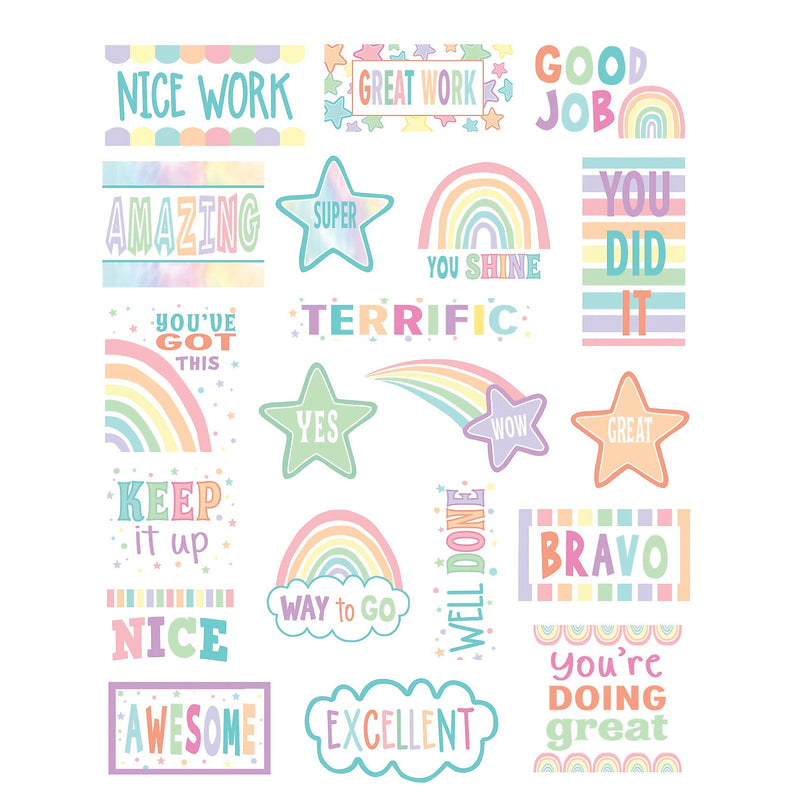 Teacher Created Resources Pastel Pop Stickers, Assorted Colors, 120/Pack, 12 Packs/Bundle (TCR8423-12)