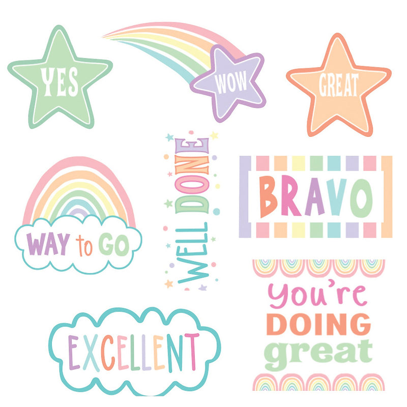 Teacher Created Resources Pastel Pop Stickers, Assorted Colors, 120/Pack, 12 Packs/Bundle (TCR8423-12)