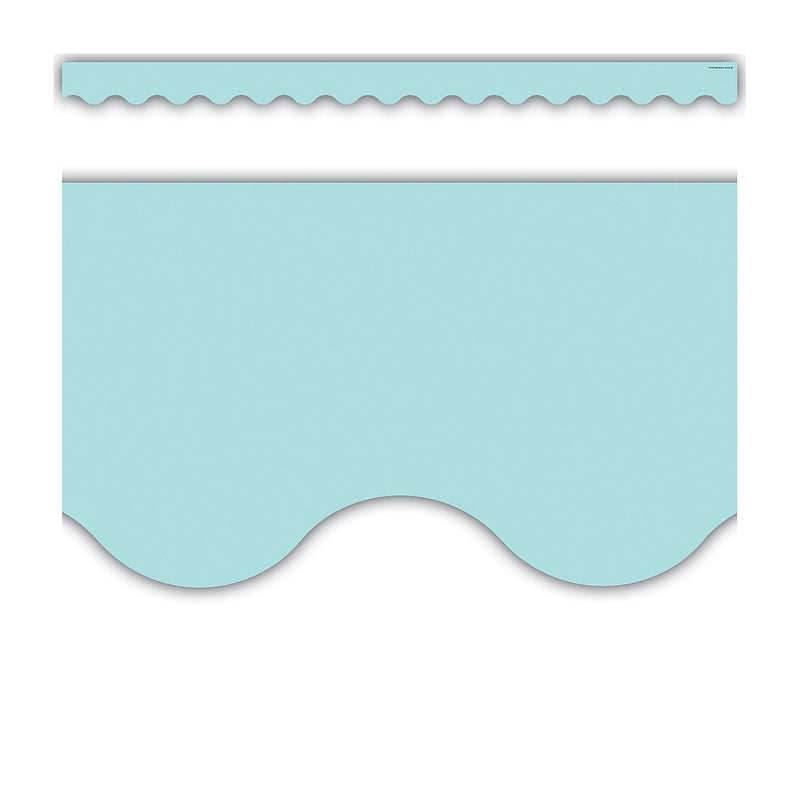 Teacher Created Resources Pastel Blue Scalloped Border Trim, 2.92', 12/Pack, 6 Packs/Bundle (TCR8426-6)