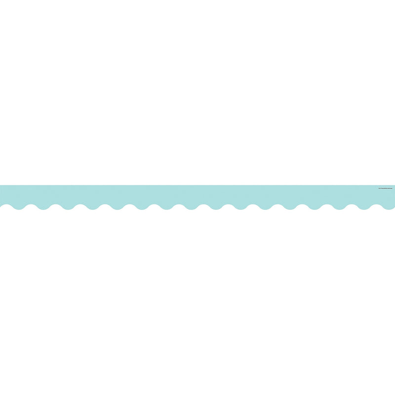 Teacher Created Resources Pastel Blue Scalloped Border Trim, 2.92', 12/Pack, 6 Packs/Bundle (TCR8426-6)
