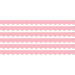 Teacher Created Resources Pastel Pink Scalloped Border Trim, 2.92', 12/Pack, 6 Packs/Bundle (TCR8428-6)