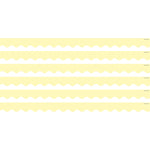 Teacher Created Resources Pastel Yellow Scalloped Border Trim, 2.92', 12/Pack, 6 Packs/Bundle (TCR8429-6)